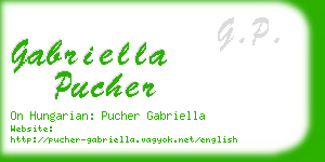 gabriella pucher business card